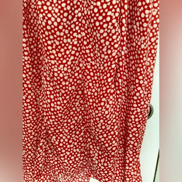 Red Floral Women's Dress - M - Picture 5 of 6